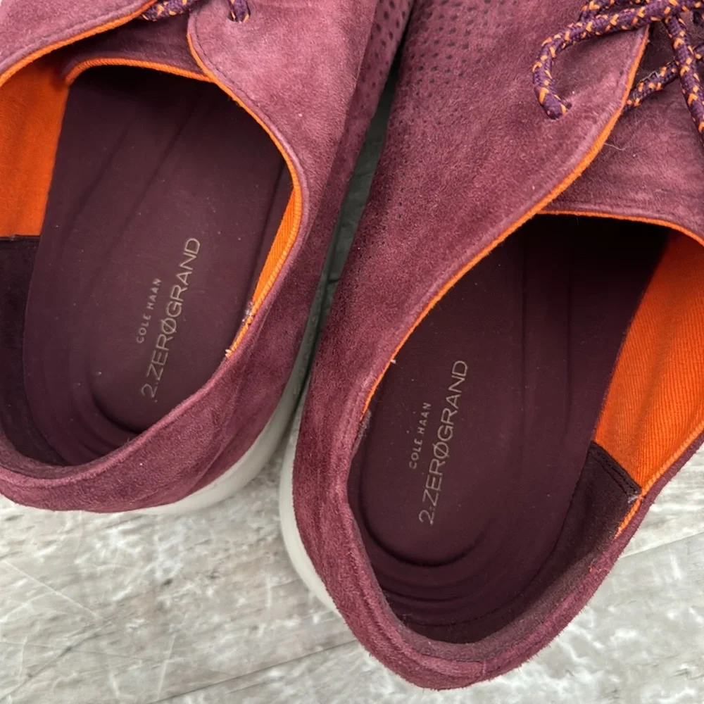 Dark maroon zero grand shoes by Cole haan. Minimally worn - Picture 3 of 4